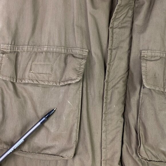 Vintage Eddie Bauer Vest Men's Large Khaki Full Zip Utility Hiking Outdoor Korea - Picture 9 of 16